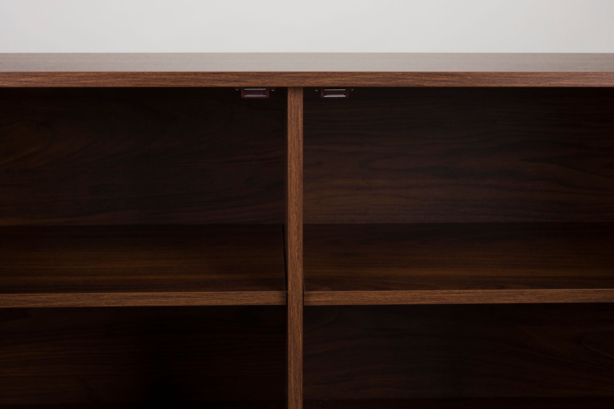 Stripes Walnut Brown Wood Sideboard